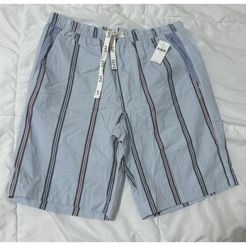 NWT GAP FOR GOOD Striped Shorts Blue Size S 100% Cotton Men's